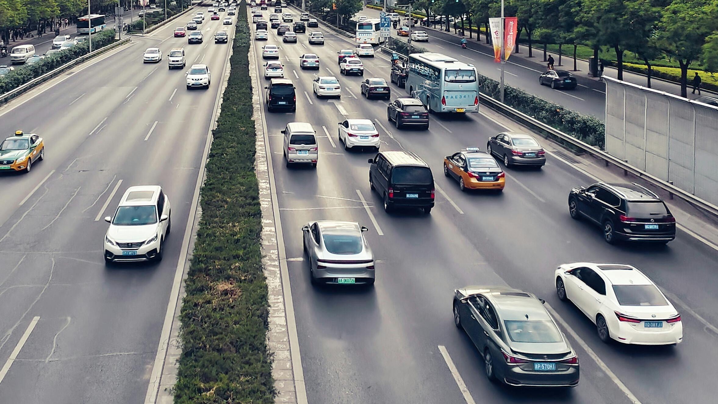 Fahrzeuge auf der Autobahn